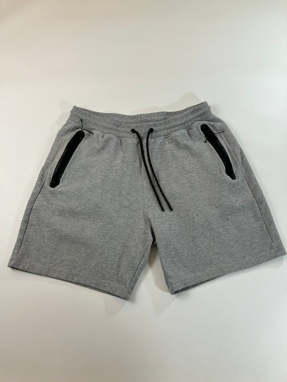 CSG Active Men’s 2XL Gray Athletic Shorts 3 Zipper Pockets Drawstring